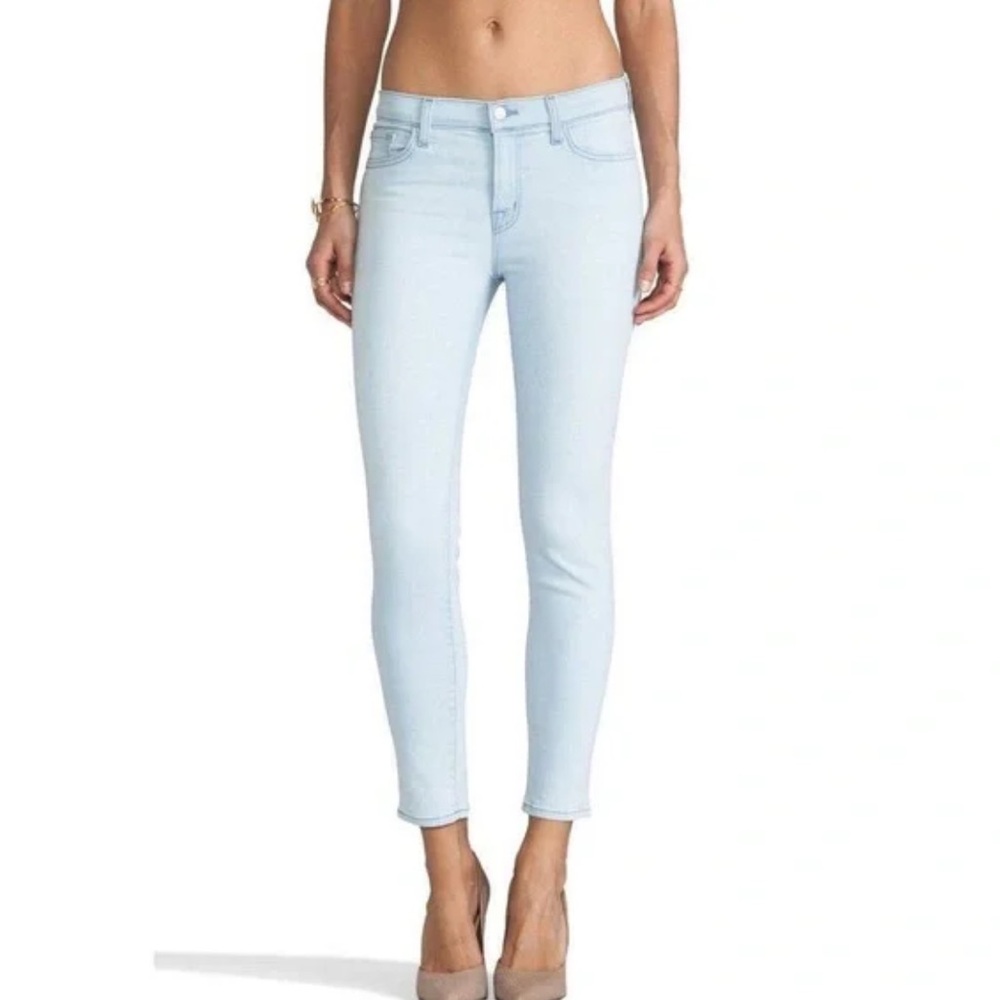 J Brand Mid Rise Crop Jeans